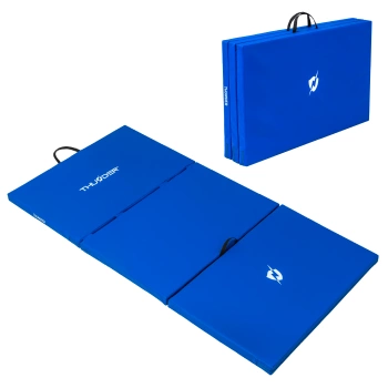 Gymnastická podložka modrá 197x100x5 THUNDER
