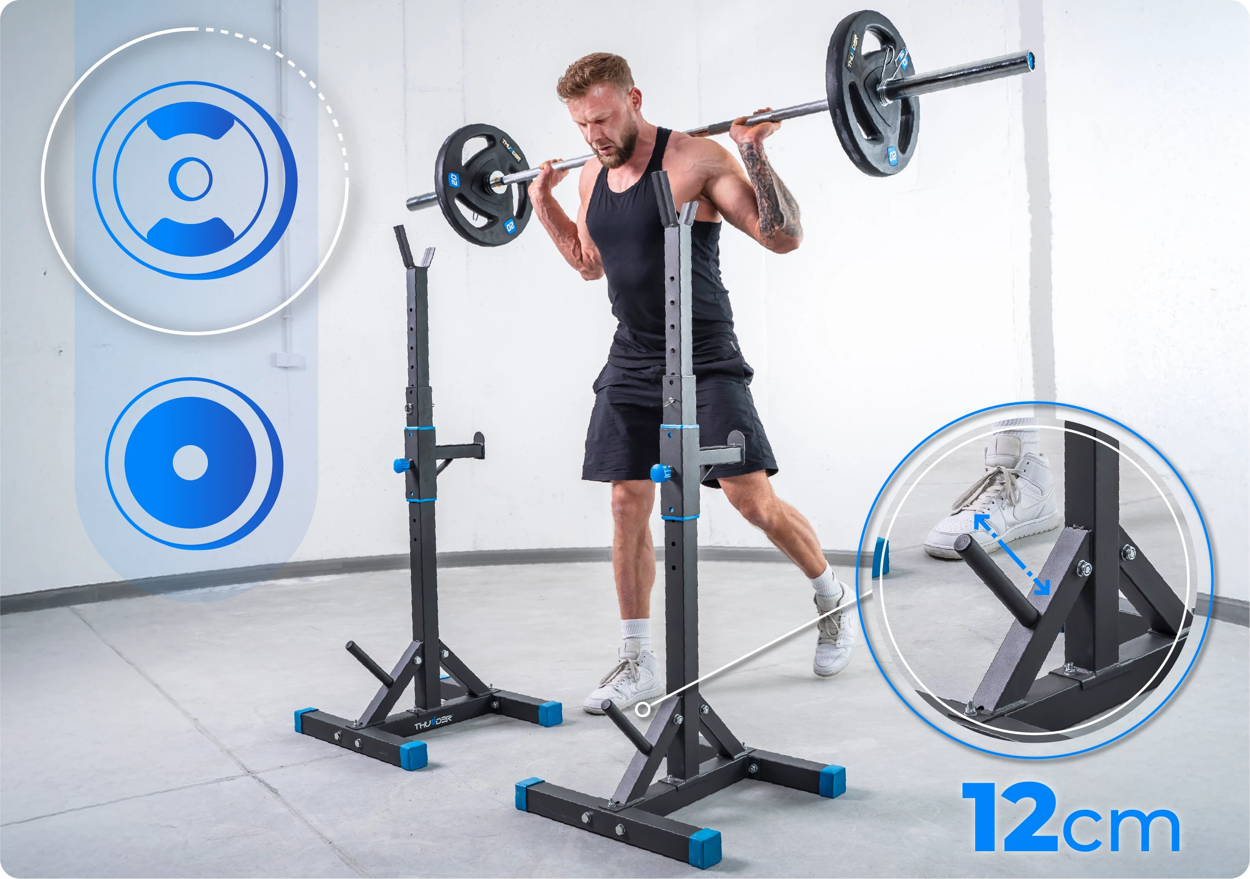 Nastavitelná výška stojanů PRESA