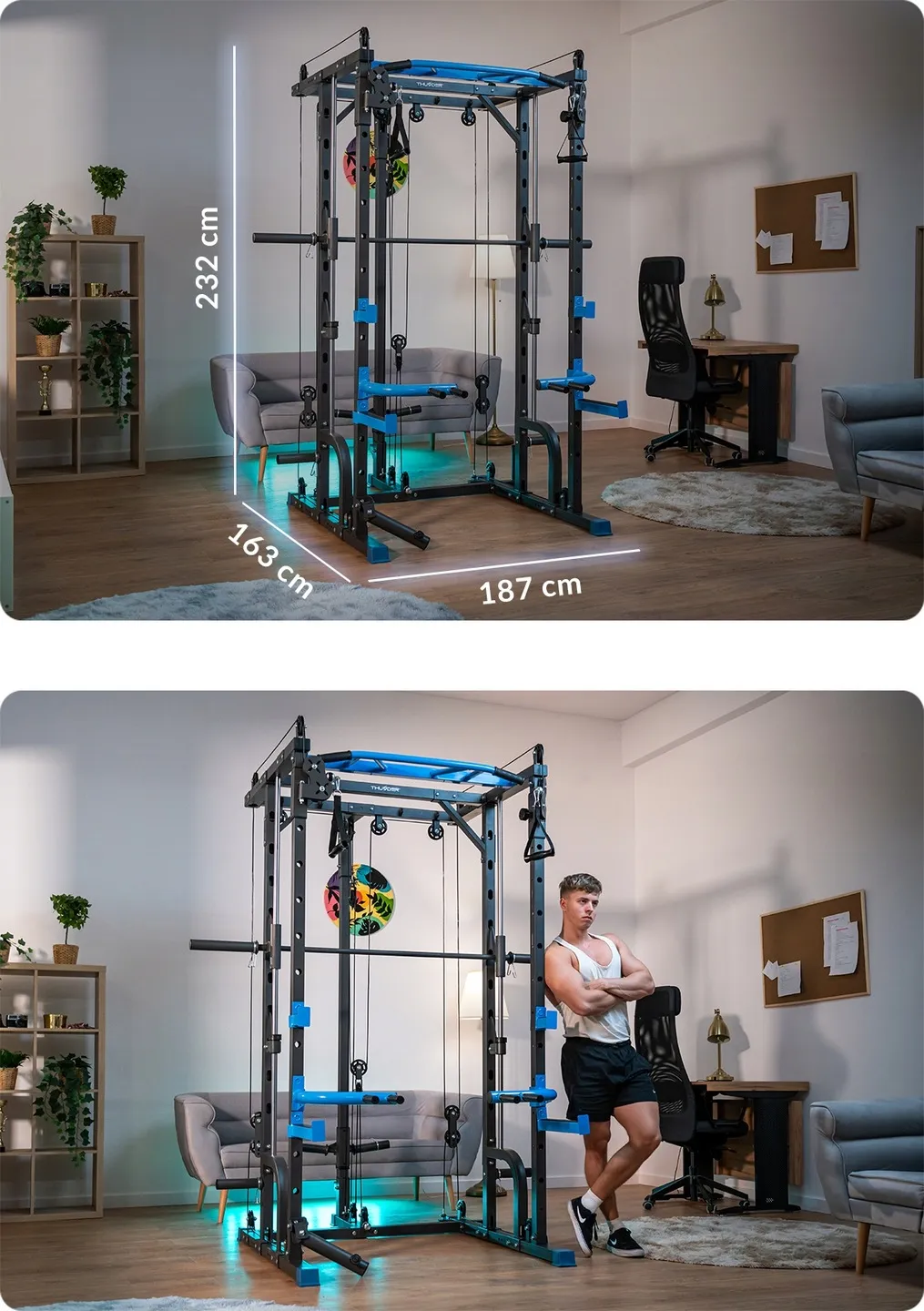 Brána SLIDE – boční pohled