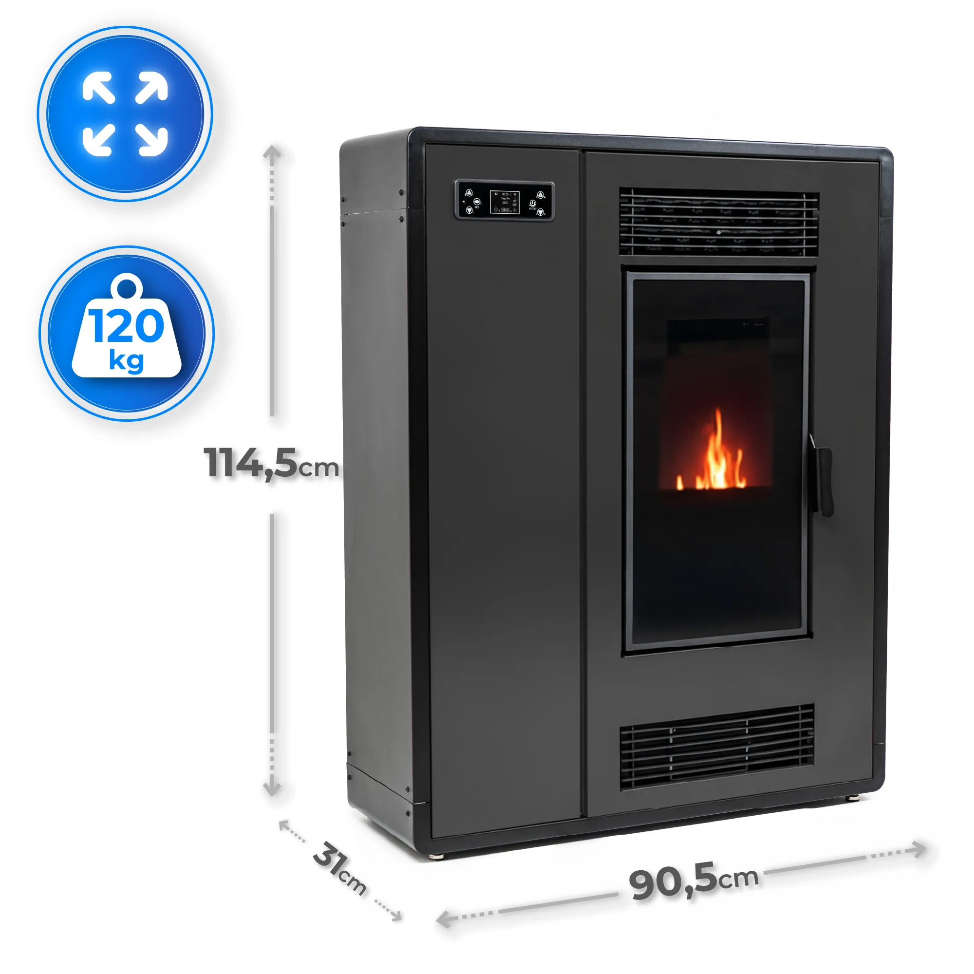 Specifikace kotle THUNDER ARIA-BLACK 12 kW