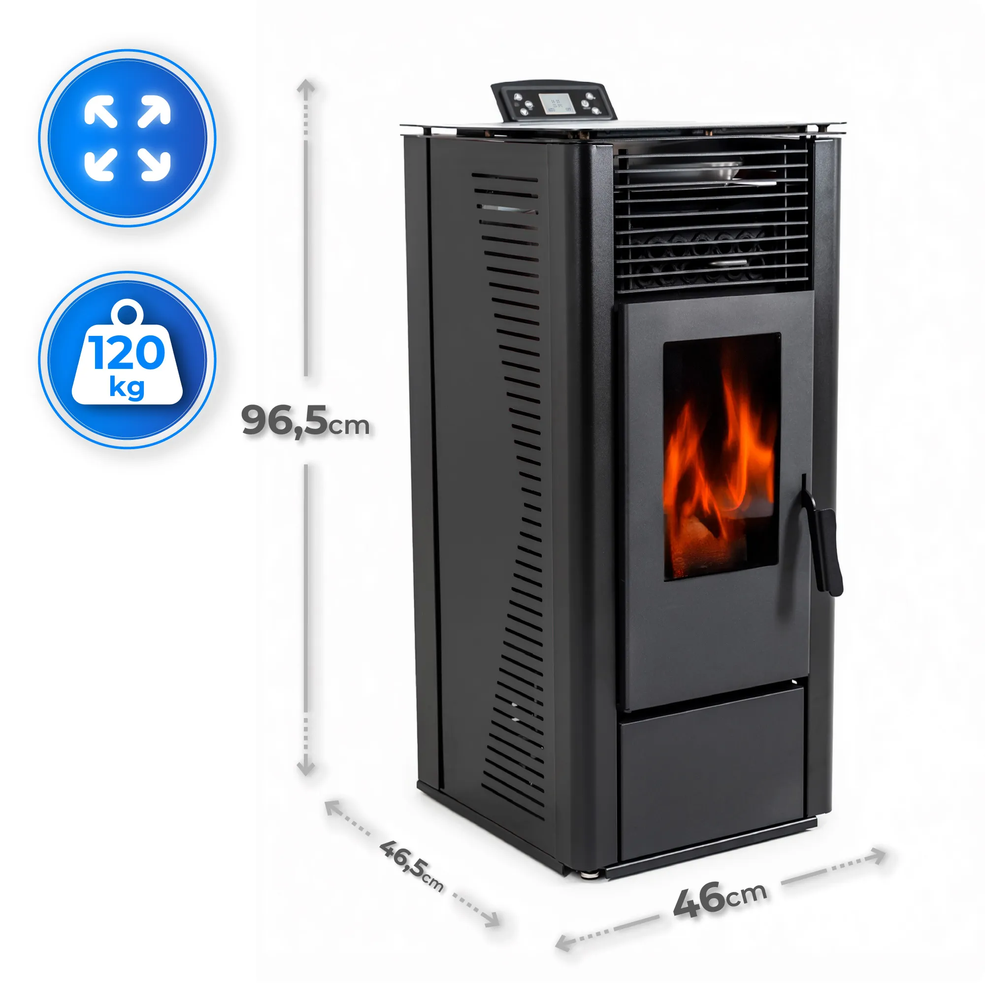 Specifikace kotle THUNDER ARIA-BLACK 12 kW