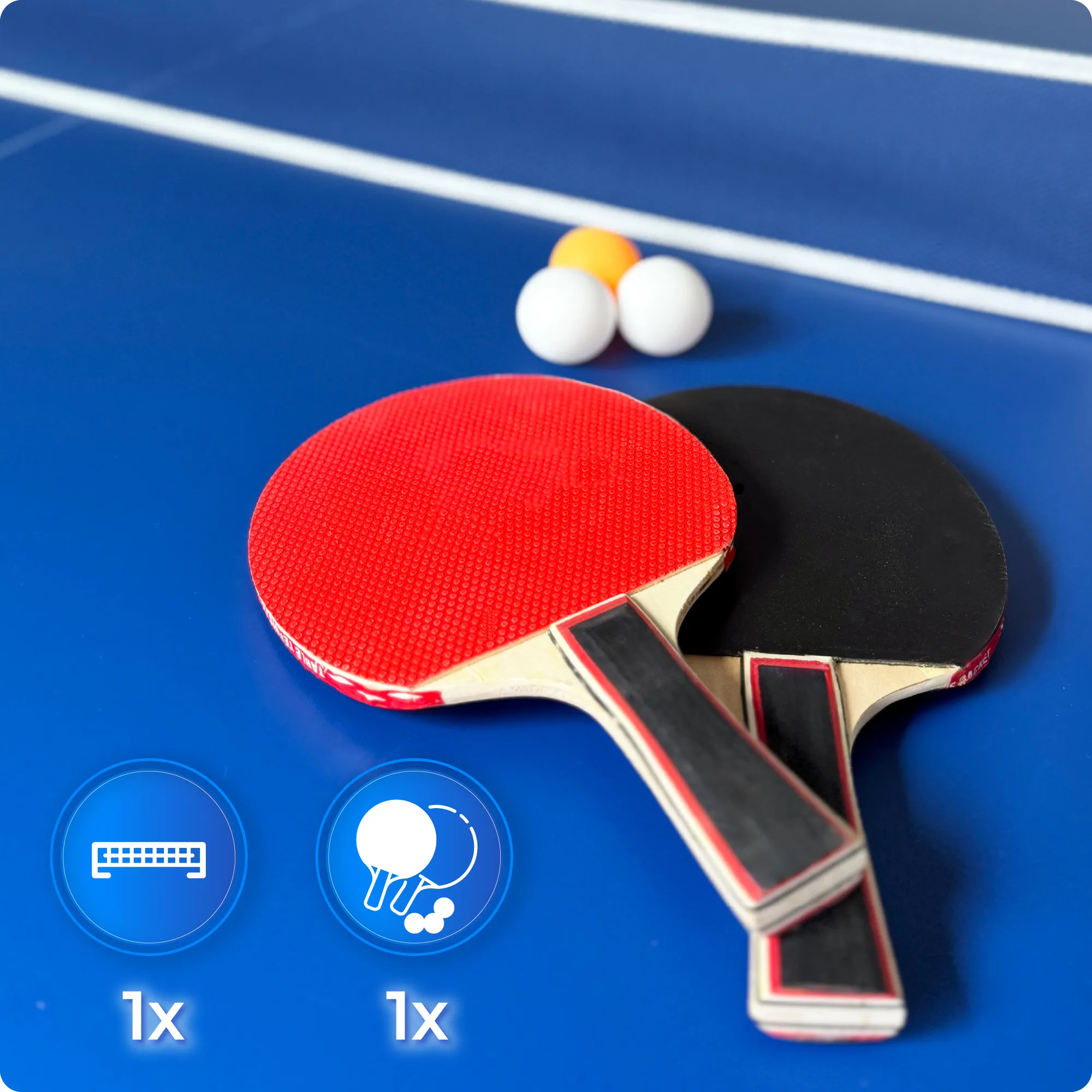 Sada stolního tenisu BOLD-BLACK-7FT