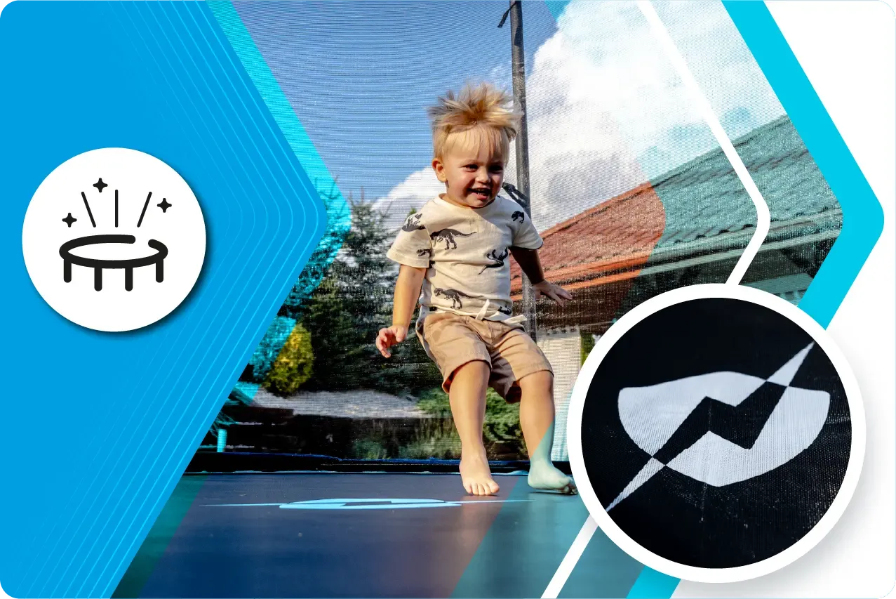 W zestawie z trampoliną Thunder 8FT