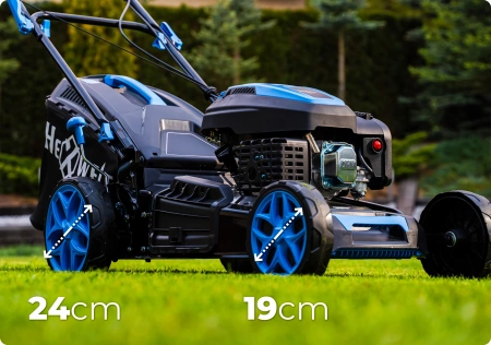 Benzínová sekačka na trávu Hexwelt HW-KS-200 51cm 3,8kW s pojezdem