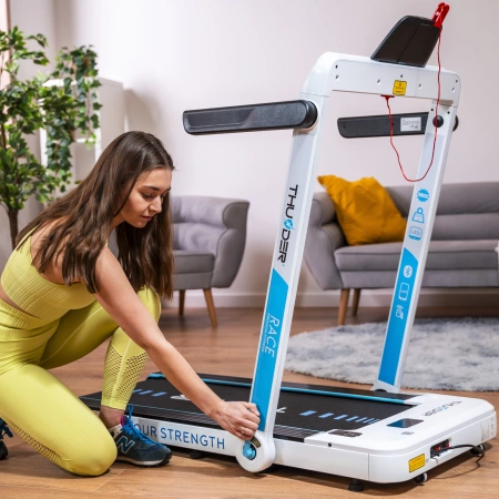 Elektrický běžecký pás THUNDER RACE-WHITE