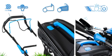 Benzínová sekačka na trávu Hexwelt HW-KS-150 46cm 2,6kW s pojezdem