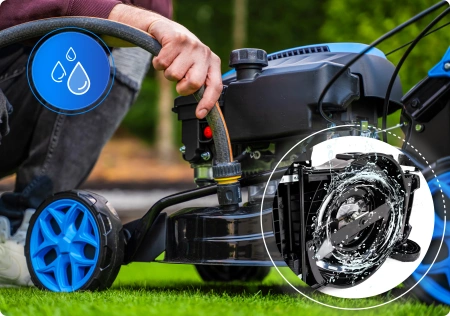 Benzínová sekačka na trávu Hexwelt HW-KS-150 46cm 2,6kW s pojezdem