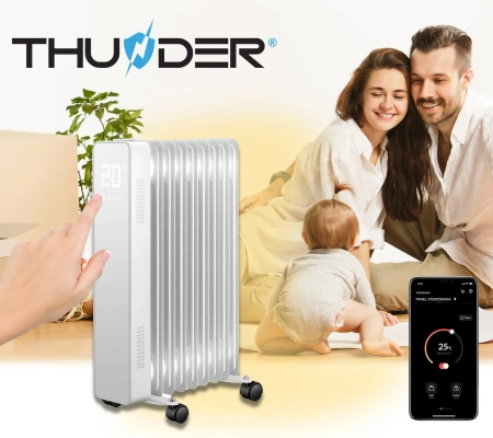 Olejový radiátor THUNDER SIMPLE-WHITE 2500W