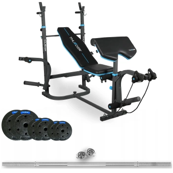 Kulturistický set 50 kg s lavicí VIGOR-B značky THUNDER