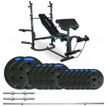 Kulturistický set 27,5 kg s lavicí VIGOR-B značky THUNDER