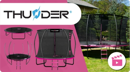 Trampolína THUNDER INSIDE ULTRA 10FT (305 cm) PINK