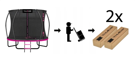 Trampolína THUNDER INSIDE ULTRA 10FT (305 cm) PINK