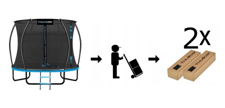 Trampolína THUNDER INSIDE ULTRA 8FT (244cm) BLUE