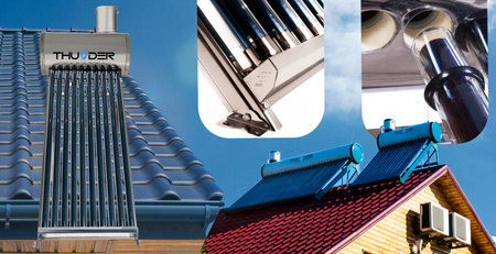 Beztlakový solární kolektor THUNDER se 100l zásobníkem