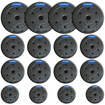Sada bitumenových závaží značky THUNDER 4x10 kg + 8x5 kg + 4x2,5 kg