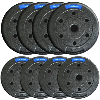Sada bitumenových závaží značky THUNDER 4x2,5 kg + 4x5 kg