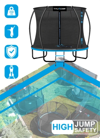 Trampolína THUNDER INSIDE ULTRA 8FT (244cm) BLUE