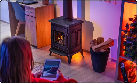 Litinová kamna na dřevo AGNI 7 kW