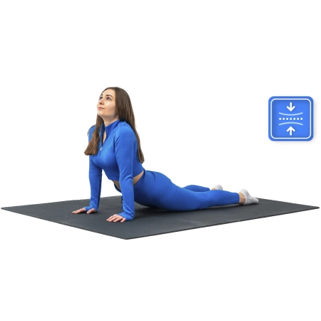 Pěnová podložka puzzle na cvičení černá 60x60cm THUNDER