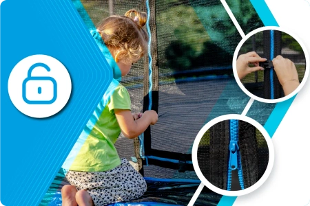 Trampolína THUNDER INSIDE ULTRA 8FT (244cm) BLUE