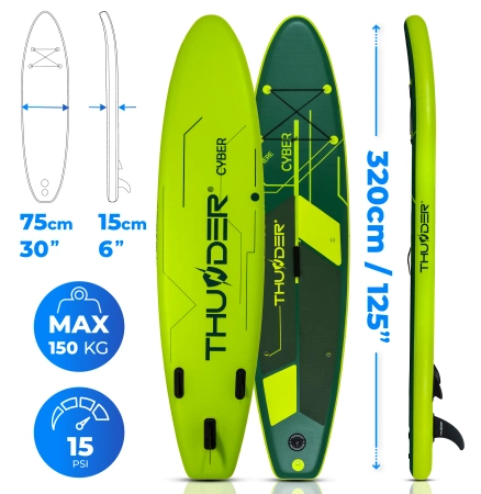 SUP prkno 320cm THUNDER CYBER