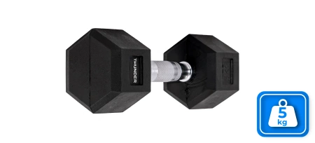 Hexagonální činka 5 kg THUNDER