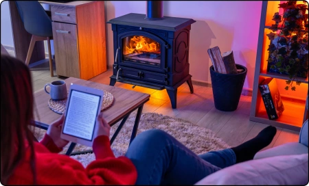 Litinová kamna na dřevo WESTA 17 kW