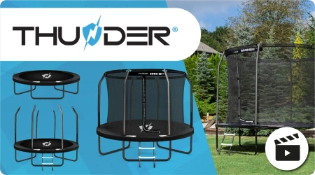 Trampolína THUNDER INSIDE ELITE 8FT (244 cm) BLACK