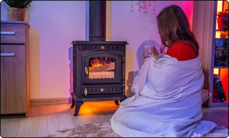 Litinová kamna na dřevo MITRA 7 kW