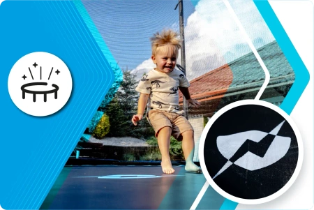 Trampolína THUNDER INSIDE ELITE 8FT (244 cm) BLACK