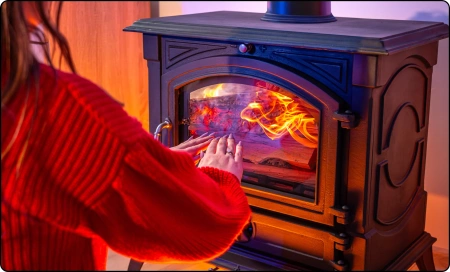 Litinová kamna na dřevo WESTA 17 kW