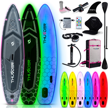 SUP prkno 320cm THUNDER MOSSA s LED osvětlením