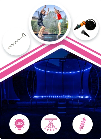 Trampolína THUNDER INSIDE ULTRA 10FT (305 cm) PINK