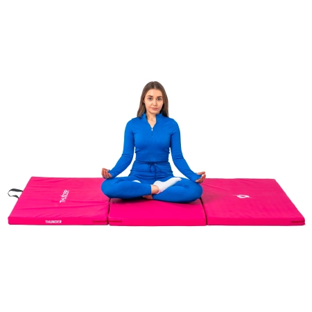 Gymnastická podložka růžová 197x100x5 THUNDER