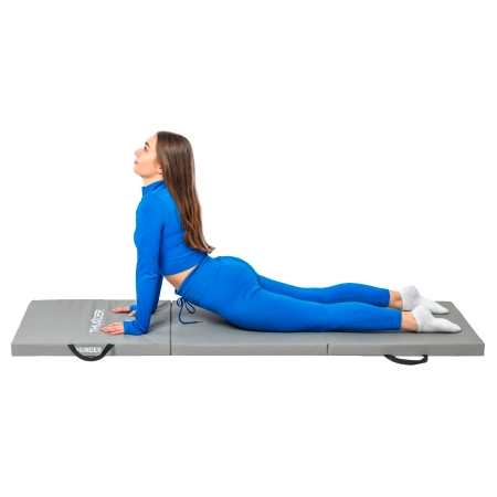 Gymnastická podložka šedá 180x60x5 THUNDER