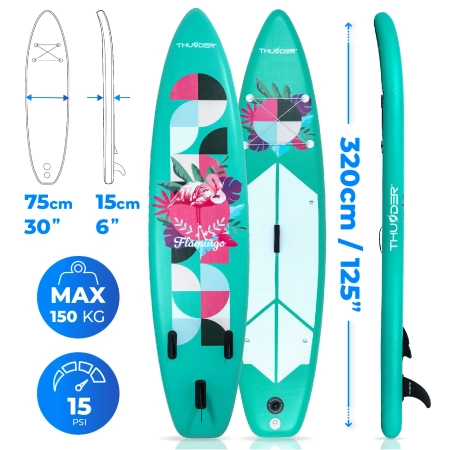 SUP prkno 320cm THUNDER FLAMI