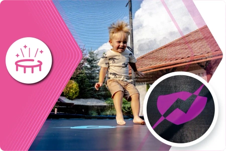Trampolína THUNDER INSIDE ULTRA 8FT (244 cm) PINK